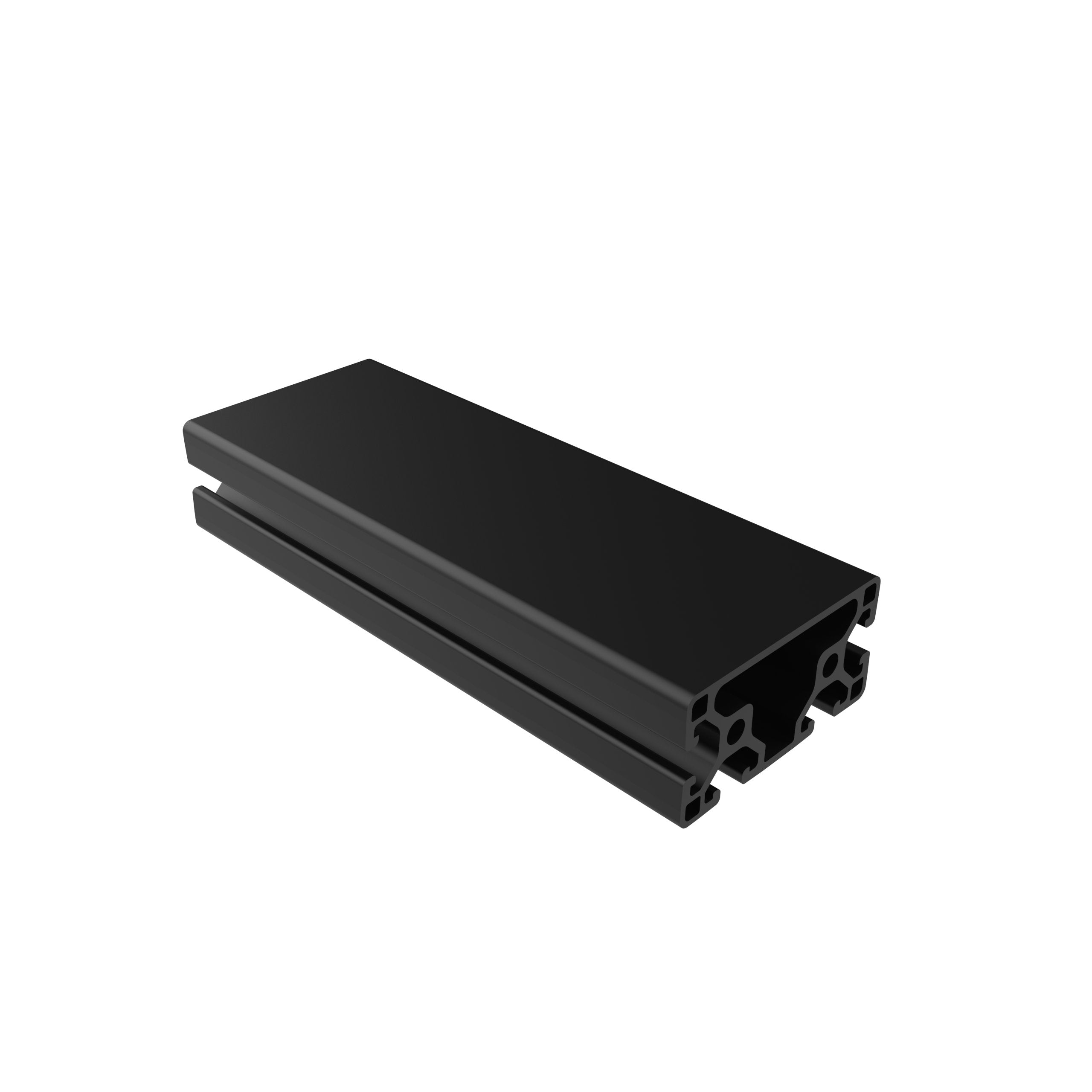 Extruded Aluminum Profile - Flat Face & Powder Coated (1.5" x 3")