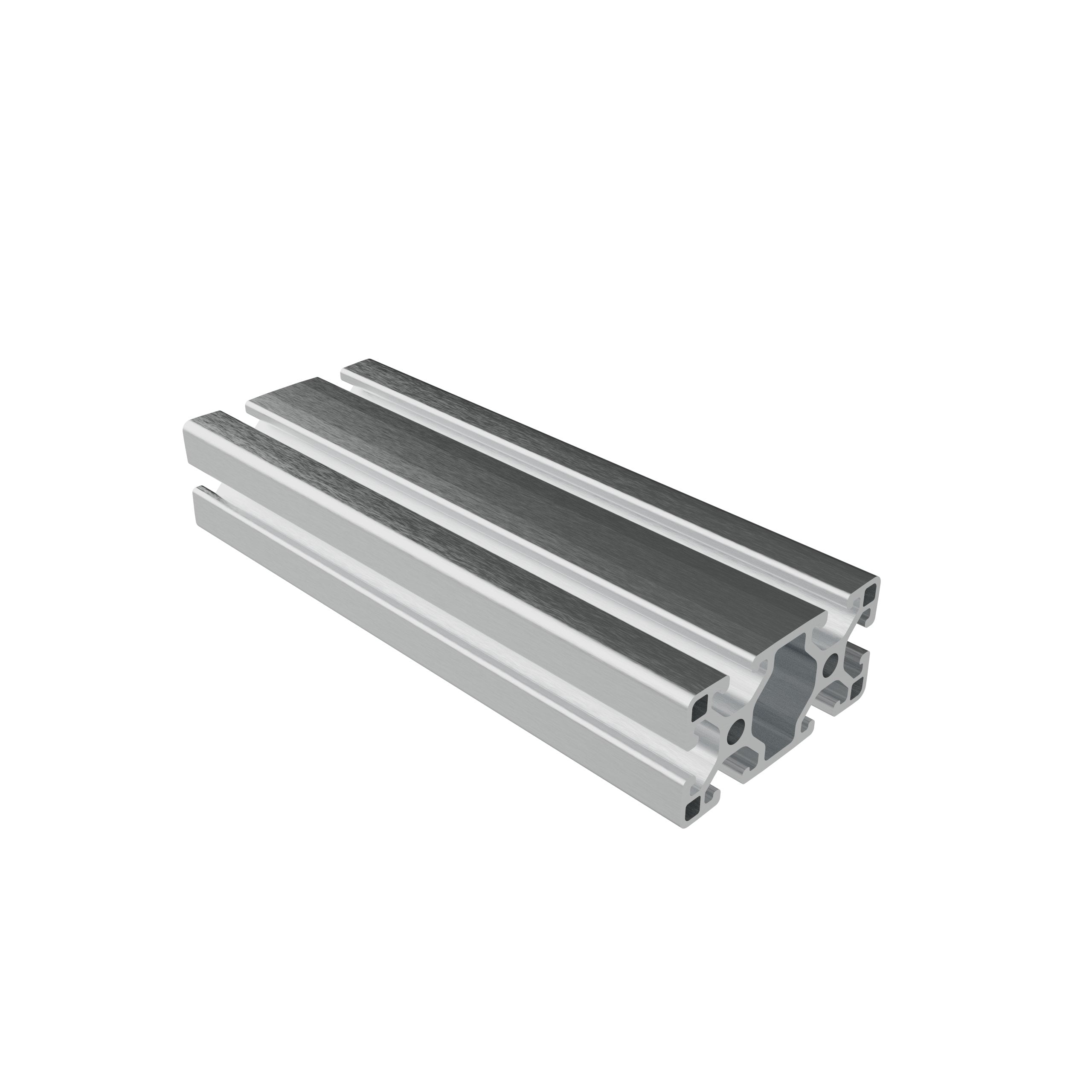 Extruded Aluminum Profile - Open Face & Mill Finish (1.5" x 3")