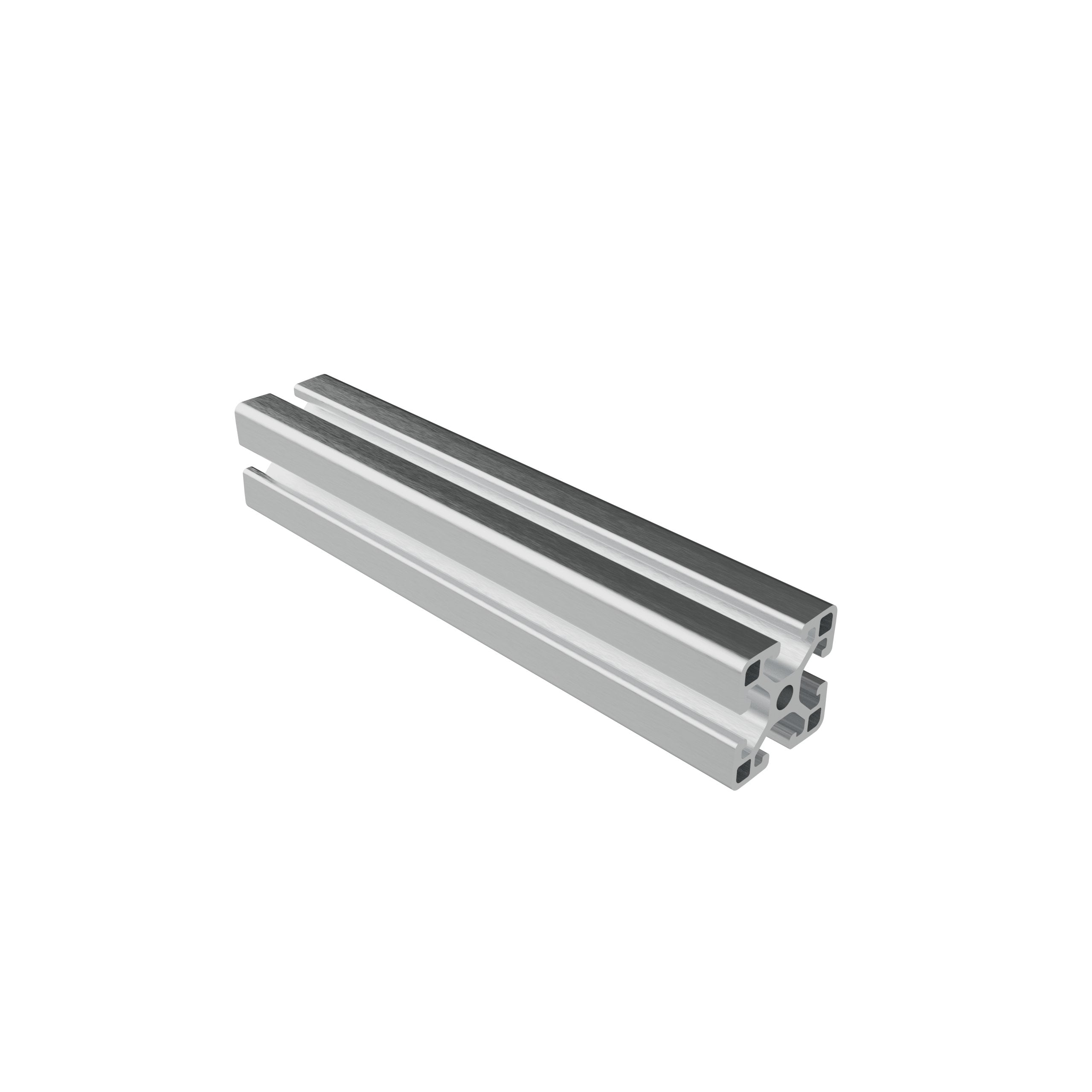 Extruded Aluminum Profile - Open Face & Mill Finish (1.5" x 1.5")