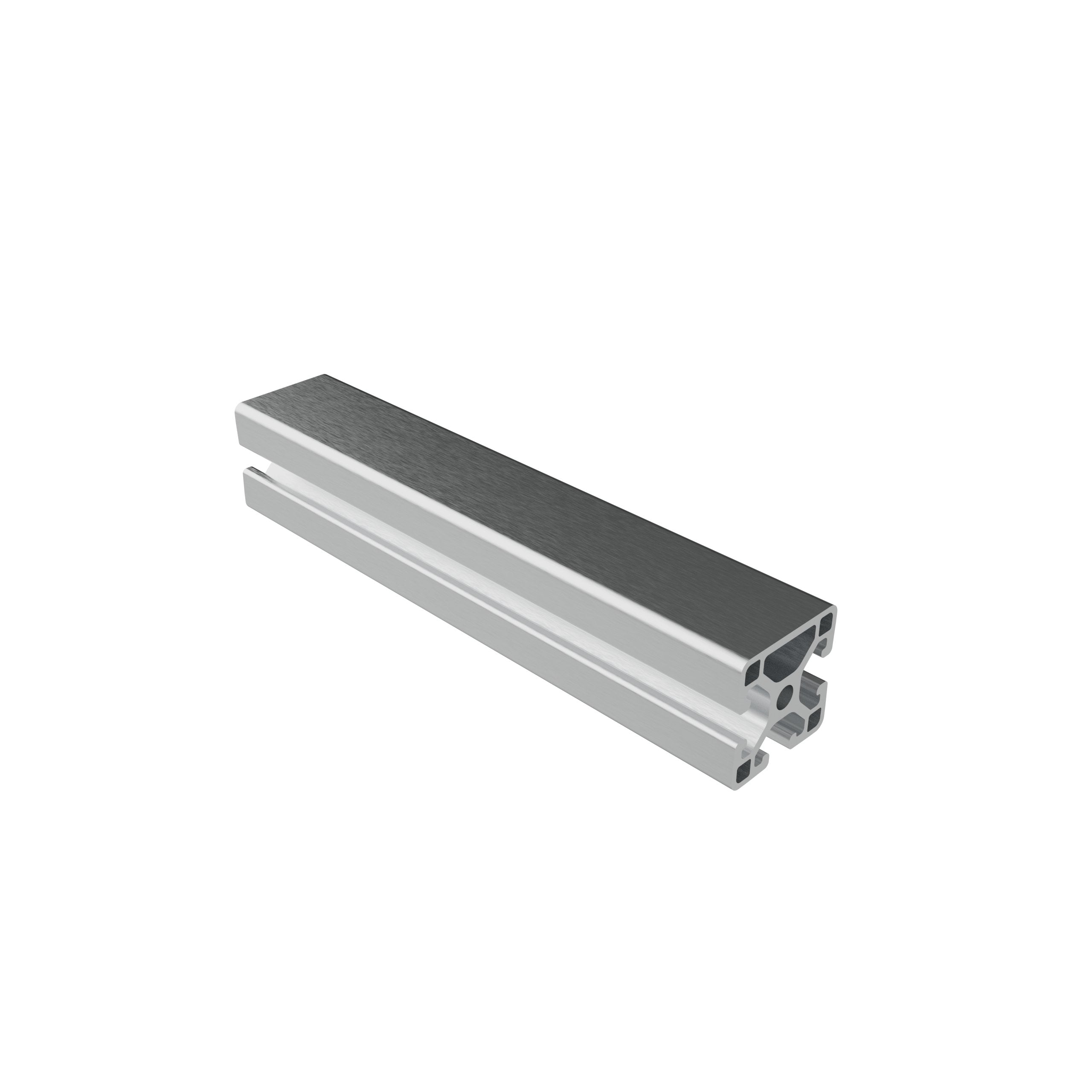 Extruded Aluminum Profile - Flat Face & Mill Finish (1.5" x 1.5")