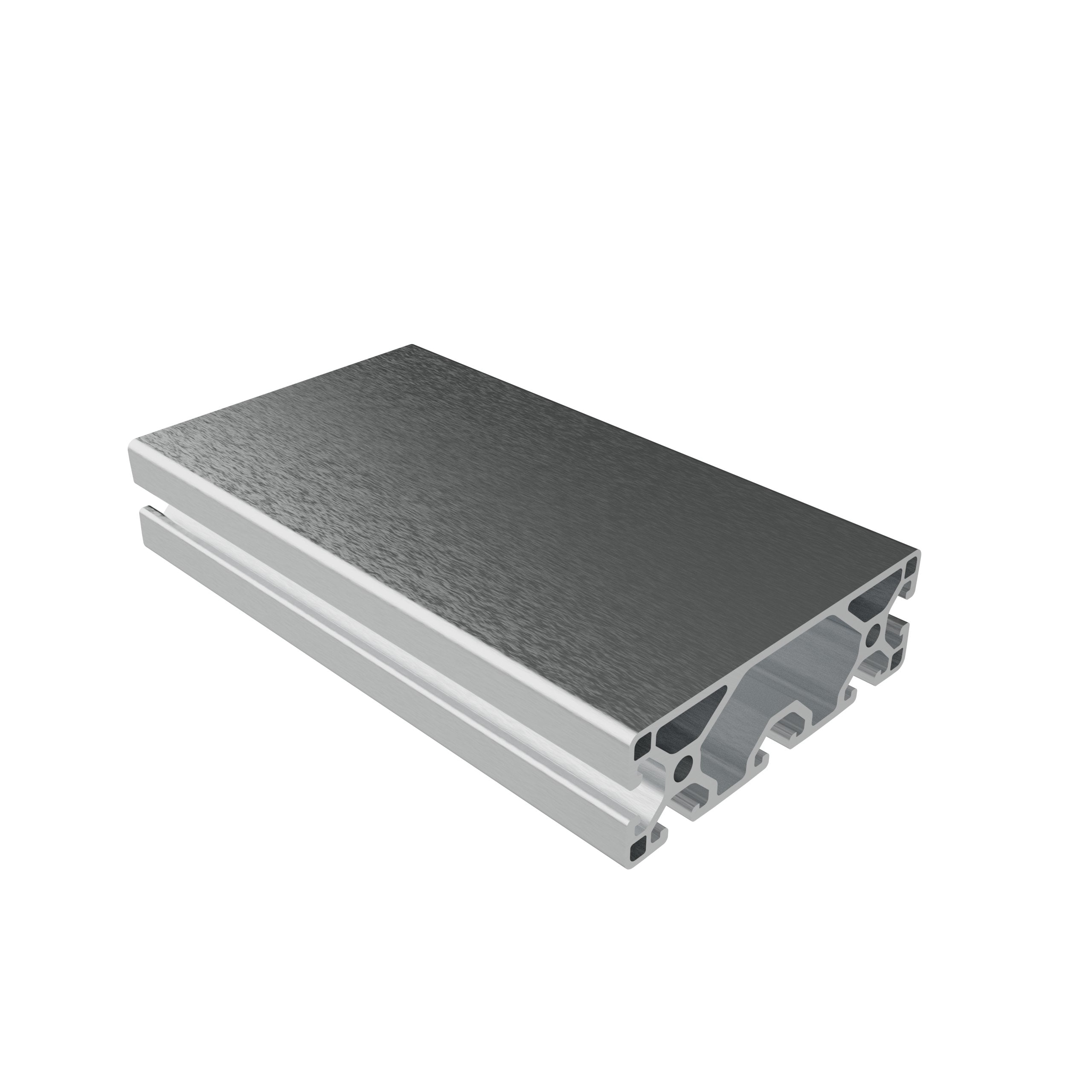 Extruded Aluminum Profile - Flat Face & Mill Finish (1.5" x 4.5")