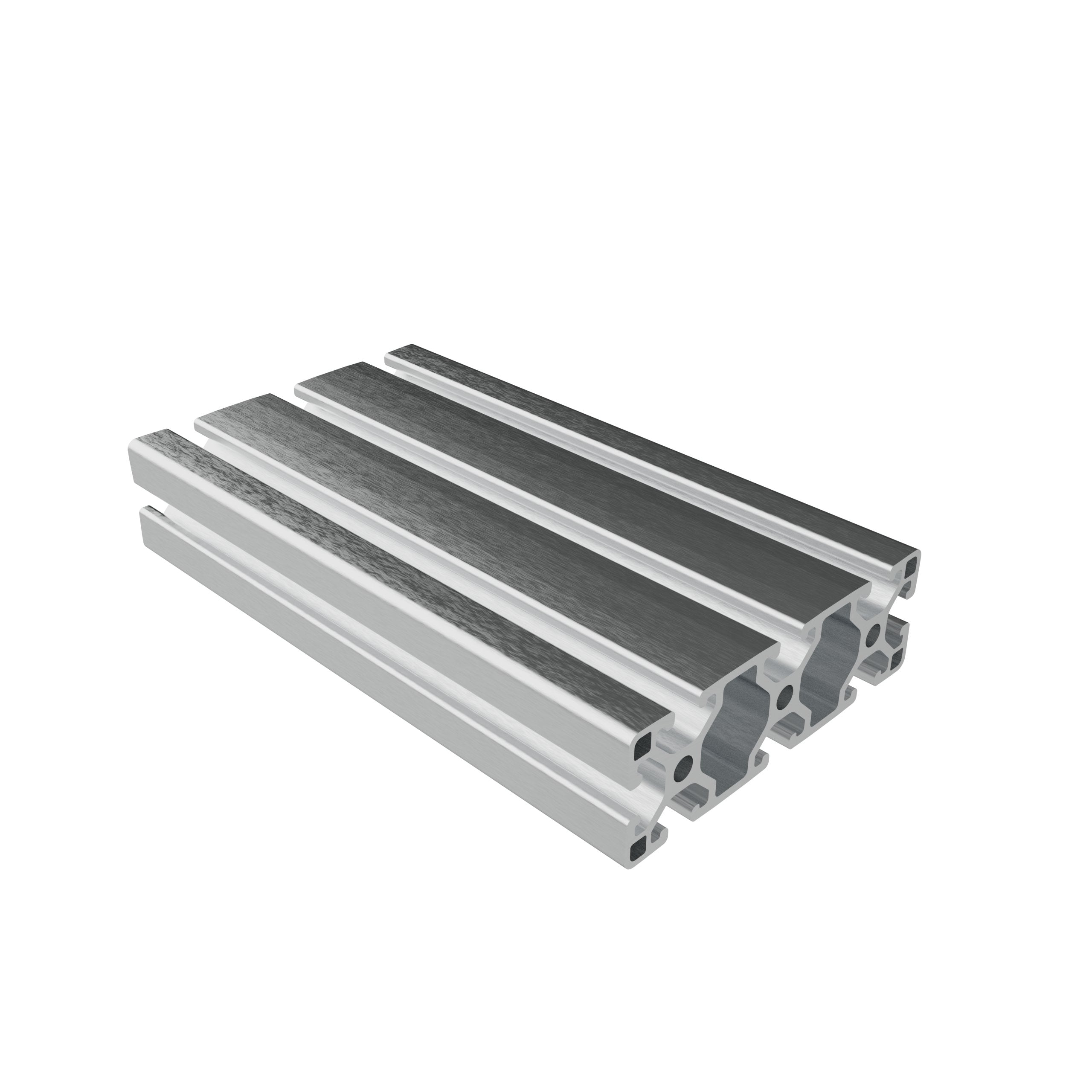 Extruded Aluminum Profile - Open Face & Mill Finish (1.5" x 4.5")